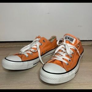Orange low-top Converse